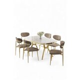 Hanah home Trpezarijski set, 7 dijelova, bež | Eponuda.ba