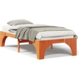  Konstrukcija postelje Rjava 75 x 190 cm Masivno borovo les, (5000127061) | Shoptok.si