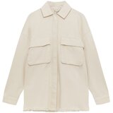 Pull&Bear Prehodna jakna ecru | Shoptok.si