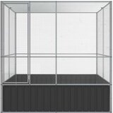  Kavez za ptice srebrni 211 x 207 x 212 cm čelični | Eponuda.com