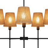  Luster na šipci MADELA 5xE14/40W/230V juta/crna | Eponuda.com