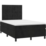  The Living Store Box spring postelja z vzmetnico črna 120x190 cm žamet - Box Spring Postelja, (21446455) | Shoptok.si