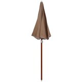  Suncobran s čeličnom šipkom 180 cm smeđe-sivi | shoptok.hr