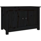 Furnova Omarica za čevlje črna 70x38x45,5 cm trdna borovina, (21954613) | Shoptok.si