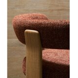 Kave Home Jedilni stol iz masivnega jesena v barvi terakote Granite – | Shoptok.si
