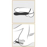 Pipedream Fetiš Dvojne težave - obroček za moda in penis z analnim dildom (črn) | Shoptok.si