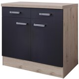 Lesnina-XXXL omarica milano, antracit, hrast, š. 80 | Shoptok.si