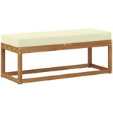  Vanjska klupa s jastukom Prirodna i krem 115 x 43 x 45 cm | Eponuda.ba