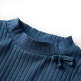  Dječja majica dugih rukava rebrasto pletena modra 128 | shoptok.hr