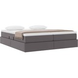  Krevet s madracem i skladištem Siva 200 x 200 cm Lažna koža | shoptok.hr