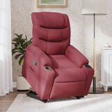 Maison Chic Naslanjač - Relax naslanjač s funkcijo vstajanja vinsko rdeče blago, (22040237) | Shoptok.si