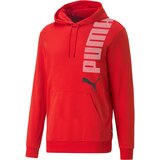 Puma ess+ logo lab hoodie tr, muški duks, crvena 673374 Cene