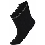 Jack & Jones Set 5 parov otroških visokih nogavic Basic 12219499 Črna