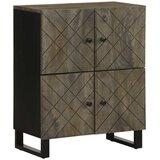  Komoda crna 60x33x75 cm Puno drvo Mango | shoptok.hr