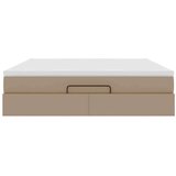 vidaXL Okvir kreveta s madracem cappuccina 160x200cm umjetna koža | shoptok.hr