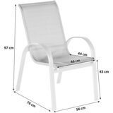 Gardenson Vrtni Stol Amalfi, 2 Kos, Rjava | Shoptok.si