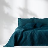 Restilo Modrozeleno prešito pregrinjalo iz mikrovlaken 170x210 cm Ophelia – | Shoptok.si