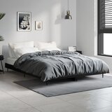 vidaXL Okvir za krevet crni 135x190 cmkonstruirano drvo Cijene