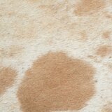  Klupa 40 x 30 x 45 cm Prava koža Smeđa i bijela | shoptok.hr