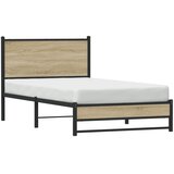  Metalni okvir kreveta bez madraca boja hrasta sonome 100x190 cm | shoptok.hr