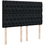 vidaXL Krevet s oprugama i madracem crni 140x200 cm baršunasti | shoptok.hr