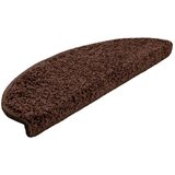  Prostirke za stepenice 15 kom 65x21x4 cm Smeđe poluokrugle velike | shoptok.hr