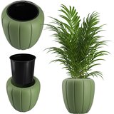KADAX Visok vrtni cvetlični lonec + vložek Zelen 40 cm Plastika, (5000350761) | Shoptok.si
