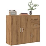 vidaXL Komoda artisian hrast 91x29,5x75 cm inženirski les Cene