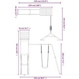 Vanjski set za igru od masivnog drva duglazije | shoptok.hr