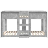  Postelja na vzkraj za otroke Betonsko siva 75 x 190 cm, (5000137065) | Shoptok.si
