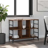  Komoda smeđa boja hrasta 102x32x73 5 cm od konstruiranog drva Cijene