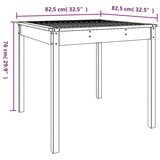  Vrtni stol sivi 82 5 x 82 5 x 76 cm od masivne borovine | shoptok.hr