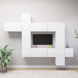  10-dijelni set TV ormarića bijeli od iverice | shoptok.hr
