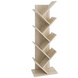 FMD Stoječa geometrijska knjižna polica hrast, (20620972) Cene