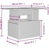  6-dijelni set vrtnih sofa od poliratana s jastucima sivi | shoptok.hr