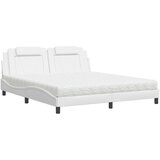  Krevet s madracem bijeli 180 x 200 cm od umjetne kože | shoptok.hr