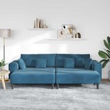 SOFA 3 pcs Plava 250 x 188 x 76 cm Baršun | shoptok.hr