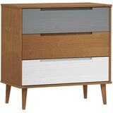  Ladičar MOLDE smeđi 80 x 40 x 80 cm od masivne borovine | shoptok.hr