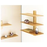 House Nordic Polica s više razina od punog hrasta u svijetloj prirodnoj boji 55 cm Calcata – | shoptok.hr