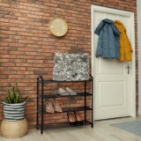 Kondela Stojalo za čevlje, 4 police, črna, TABE | Shoptok.si