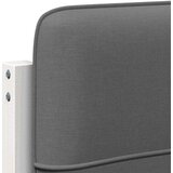  Tapecirani uzglavlje s uzglavljem Bijela i svijetlo siva 100 cm | shoptok.hr