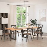  Noge za blagovaonski stol U-oblik 3 kom Prirodni čelik 80 x (72-73) cm Čelik | shoptok.hr