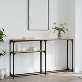  Konzolni stol boja hrasta 145 x 22 5 x 75 cm konstruirano drvo | shoptok.hr