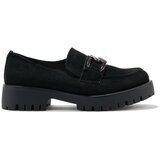 Shelvt Women's suede black loafers | Eponuda.ba