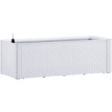 vidaXL Visoka greda z zalivalnim sistemom bela 100x43x33 cm, (20618667) Cene