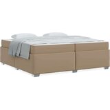  Konstrukcija postelje z vzmetnico Kapučino 200 x 200 cm blago, (5000128284) | Shoptok.si