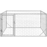 pseći boks s vratima 2x2x1 m pocinčani čelik | Eponuda.com