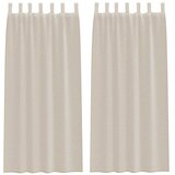 Voile zavjesa 2 kom. Pijesak 245 x 140 cm Poliester | shoptok.hr