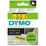 Dymo D1 kazetta 12x7m fekete/sárga | shoptok.hr