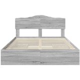  Postelja s shranjevanjem z vzglavjem Siva Sonoma 160 x 200 cm, (5000105886) | Shoptok.si